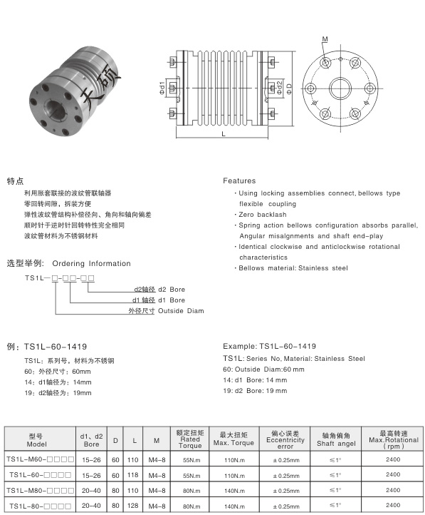 波纹管联轴器
